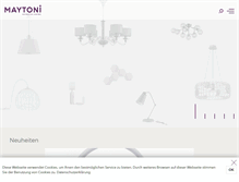 Tablet Screenshot of maytoni.com